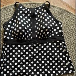 Lands End 18W Tall Long swimsuit tankini top